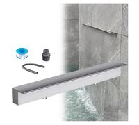 Stainless Steel Waterfall Spillway Kit - Adjustable 12-78 Inch Outdoor Water Feature for Fish Ponds Spas & Gardens - 17.7 Inch Outlet for Breathtaking Water Displays