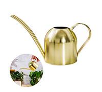 Stainless Steel Watering Can, Small Long Mouth Watering Pot for House Indoor Outdoor Garden Succulent Plants 500ML (Gold)