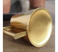 Stainless Steel Watering Can with Slender Long Spout for Accurate Water Placement on For Indoor Anthurium Outdoor Salvia (900ML gold)