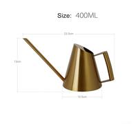 Stainless Steel Watering Can with Slender Long Spout for Accurate Water Placement on For Indoor Anthurium Outdoor Salvia (400ML gold)