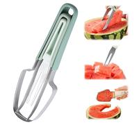 Stainless steel watermelon fork slicer, fruit slicer, watermelon cutter, watermelon slicer, apple slicer, watermelon cutter slicer tool, fruit knife, fruit cutter, apple cutter (Watermelon 3 in 1)