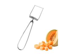 Stainless Steel Watermelon Slicer, Stainless Steel Fruit Cutter, Cantaloupe Cubes - For Watermelon Mango Pitaya Papaya Kitchen Picnic Restaurant