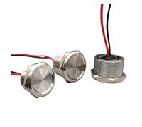 Stainless Steel Waterproof Piezo Touch Switches 16mm 19mm 22mm 25mm Normal open Capacitive Momentary Push Button(19mm)