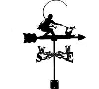 Stainless Steel Weather Vane Running Horse Angler Hunter Hound Weathervane Direction Indicator Measuring Tool for Garden Patio Yard Ornament Weathercock,Angler