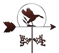 Stainless Steel Weather Vane, Weathervane Metal Wind Direction Indicator for Outdoor Garden Roof Home Yard Patio Decoration Wind Vane