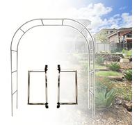 Stainless Steel Wedding Arch 240cm High Durable Weatherproof Metal Garden Arbor for Birthday Parties & Ceremonies 260x240cm (8.5x7.8ft) Stable Support