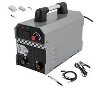 Stainless Steel Weld Cleaning Machine, 1300W Welding Bead Processor with Handling Gun & Positioner, Voltage Adjustment, Digital Display, Spot Welding Cleaner for Metal