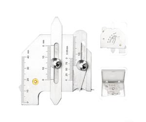 Stainless Steel Weld Gauge for Seam Testing & Joint Measurement - Precise Gauge for Welding Technology & Quality Management 5 x 2.5 cm (HJC-40)