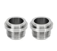 Stainless Steel Welded Fitting Proof High Temperature Silver AN20 Pair for Radiators Valve Covers Oil Pans Fuel Cells
