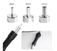 Stainless Steel Welding Nozzle Set, 3-Pack Multifunction Nozzles for 858D 868D Hot Air Rework Station, 5mm 8mm 10mm Sizes for Soldering
