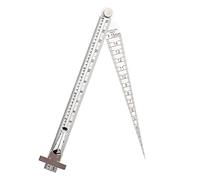 Stainless Steel Welding Taper Gap Depth Ruler Hole Inspection Tool Professional Precision Measuring Instrument for Mechanics Engineers Welders Resistant 0.1mm to 15mm Range