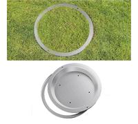 Stainless Steel Well Cover with Frame, Septic Tank Cover Featuring Manhole Hooks for Secure Indoor and Outdoor Use in Patios and Sidewalks