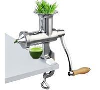 Stainless Steel Wheatgrass Juicer - Manual Extractor Machine for Fruit Vegetable Juicing - Portable and Efficient Grass Juicer
