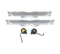 Stainless Steel Wheel Camber Adjustment Plate with Tape Holder - Precise Lane Measuring Tool for Car, Truck, SUV for Wheel Alignment and Tyre Angle Measurement (Tape Measure Silver)