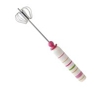 Stainless Steel Whisk - Semi-Automatic Kitchen Gadgets,Egg Whisker Handheld Blender Wand,for Milk Coffee Drink Cream Flour Sauce Home Kitchen Restaurant Camping