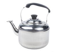Stainless Steel Whistling Kettle Automatic Boil Multi Stove Compatibility Thickened Silver Body Wide Spout Heat Resistant Handle Available In Various(3 L)