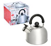 Stainless Steel Whistling Kettle Stovetop 1.8L Camping Folding Handle