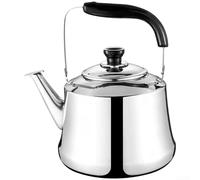 Stainless Steel Whistling Kettle with Tea Strainer, Large Capacity Water Boiler for Gas & Induction-Stovetops, Ergonomic-Handle, 1L(3L)
