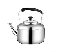 Stainless Steel Whistling Kettle with Thickened Construction for Use on Induction and Gas Stoves Includes Heat Resistant Handle and Wide Spout for Effortless Filling and Cleaning (3 L)