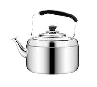 Stainless Steel Whistling Tea Kettle, 5L/6L/7L Large Capacity Domestic Gas Stove Kettle Gas Stovetop Induction Cooker Universal Teapot Brewing Coffee 5L
