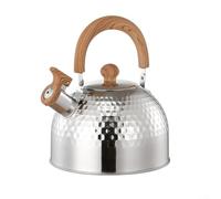Stainless Steel Whistling Tea Kettle for Stove Top with Heat Resistant Handle, 2L 3L 4L Capacity Options for Camping and Outdoor Adventures(2000ML)