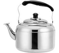 Stainless Steel Whistling Teapot, Large Capacity with Anti-Scald Handle for Home and Camping
