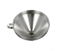 Stainless Steel Wide-Mouth Funnel for Kitchen Use, 13.6 x 10 x 5 cm Filter Tool with Smooth Pouring Design, Long lasting Gauge Metal Construction for Home and Food
