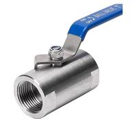 Stainless Steel Wide Type Ball Valve, 1/4”3/8" 3/4" 1" 1-1/4" 1-1/2" 2" Threaded Tap Water Pipe Valve Switch DN8-DN50, 1pcs(1 1/2")