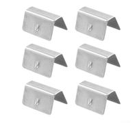 Stainless Steel Wind Deflector Clips Set | for Car For Window Rain Guard Channel Fixing Retaining Brackets Universalityity Fitment Exterior Mouldings Trim Hardware 6