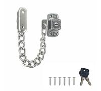Stainless Steel Window Chain Lock, Door Window Safety Lock for Flat Open Windows Anti Theft Home Hardware Opening Restrictor Lock