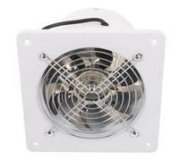 Stainless Steel Window Exhaust Fan 6 Inch Kitchen Bathroom Ventilation | White Finish, 40W Motor, 780m3/h Airflow, 58db Noise, 2800r/min Speed, Fits 150mm Duct