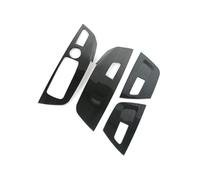 Stainless Steel Window Glass Lifting Buttons Panel Decoration Cover Trim For X3 X4 G01 G02 2018-2022 LHD Car Styling anti-dust(Black)