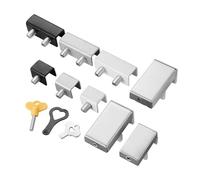 Stainless Steel Window Lock, Door Lock, Sliding Door Lock, Child Protection, Safety Lock, Anti-Theft Limiter(Silver B)