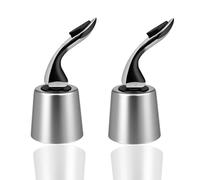 Stainless Steel Wine Bottle Stopper with Silicone Reusable Wine Saver Leak Proof Keep Fresh Silver Leak Proof Keeps Wine Fresh Reusable Champagne Stoppers for Red & White Bottles