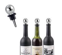 Stainless Steel Wine Bottle Stoppers, 2 Pcs Durable Beer Sealer, Bottle Saver for Opened Wine Champagne Prosecco Beer Spirits Corks Gifts