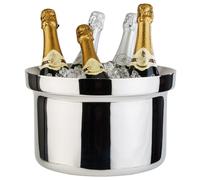 Stainless Steel Wine Cooler Champagne Ice Bucket Silver 10L Double Walled