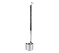 Stainless Steel Wine Dipper, Wine Ladle Spoon Long Handle Beer Pouring Ladle Container Spoons Beer Pouring Measure Sauce Flat Bottom Spoon with Hook for Home(125ml)