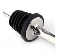 Stainless Steel Wine Dispenser Premium Flow Vented Pourer Spout Stopper For Liquor Wine Oil Bottles Professional Bar Use Durable Rubber Gasket SH100044PK