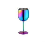 Stainless Steel Wine Glass 350ML, Shatterproof 304 Material with Long Stem, for Bar Parties Camping Outdoor Drinking(Colourful)