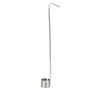 Stainless Steel Wine Ladle Spoon Wine Dipper Sauce Ladle Beer Pouring Measure Spoon Flat Bottom Spoon with Hook for Kitchen(3#)