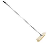 Stainless Steel Wire Broom with Long Handle and 40cm Head Stiff Metal Bristle Deck Scrub Brush for Cleaning Moss Mental Floor Scrubber Deck Cleaning Tool for Cleaning Moss Grout Garden (40cm head)