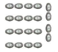 Stainless Steel Wire Brush Replacements 100Mm Diameter 6Mm Electric Joint Brush Shank For Electric Joint Cleaner EFB 400 401 Patio Driveway Moss Removal Tool(10PCS)