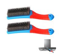 Stainless Steel Wire Brushes Set of 2, Wire Brush,for Rust Removal, Wire Brushes for Cleaning Scratch,Heavy Duty Metal Brush with Handle for Surface Preparation Paint Welding Slag