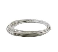 Stainless Steel Wire Cable, Stainless Steel Wire Rope Cable PVC Coated Transparent 0.8-6mm Diameter 5-10 meters(2mm,5 meters)