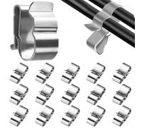 Stainless Steel Wire Clamp Designed for Solar Panel Cable Management and Trailer Frame Wire Holding with Anti-Rust Properties (A)