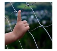 Stainless Steel Wire Mesh 10cm/1.5mm Garden Fencing Security Netting for Railing Decorative Wire Grid Durable 2.5x10m Garden Mesh for Safety and Aesthetics