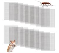Stainless Steel Wire Mesh, 16 Pcs Rodent Metal Mesh, 15CM X 20CM Gutter Render mesh, Grid Cover for Moss Muck Mud Debris, Prevent Drain Guttering Blockage Vents Cover Air Brick Home Kitchen Garden