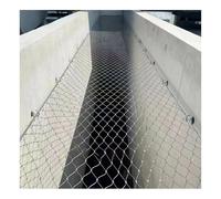 Stainless Steel Wire Mesh 25m x 2m (82.1ft x 7.5ft) - Durable Metal Grid for Industrial Safety Construction Security Sports Facilities and Agricultural Applications