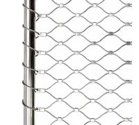 Stainless Steel Wire Mesh Fence 200cm High Metal Garden & Pasture Fencing Ideal for Dogs Chickens Sheep Ponds Balconies -Wild & Farm Fence