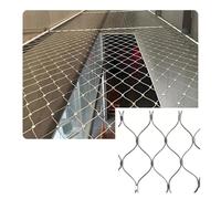 Stainless Steel Wire Mesh Fence, Flexible Garden Safety Netting, 10/15/20cm, 4.0mm Protective Boundary, Size L 2x5m (6.56x16.4ft), Green Color